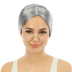 Perruque Grand-Mère Chignon Gris / La Maison du Déguisement