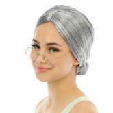 Perruque Grand-Mère Chignon Gris / La Maison du Déguisement