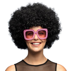 Perruque Afro Jimmy noir / Perruque Disco Afro Groove Noir / La Maison Du Déguisement