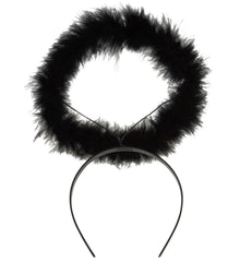 Auréole Ange Noir / Serre-Tête Auréole noir / La Maison Du Déguisement
