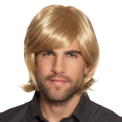 Perruque Spike Blond / Perruque Disco Homme Blond / La Maison Du Déguisement