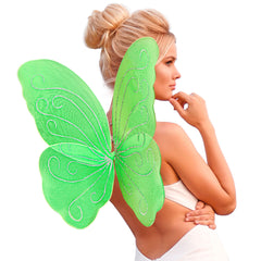 Ailes De Fée Vert / Ailes Papillon Fantaisie Vert / La Maison Du Déguisement