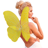 Ailes De Fée Jaune / Ailes Papillon Fantaisie Jaune / La Maison Du Déguisement