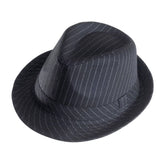 Chapeau Borsalino Rayé Noir et Blanc / La Maison du Déguisement