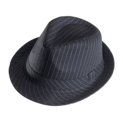 Chapeau Borsalino Rayé Noir et Blanc / La Maison du Déguisement