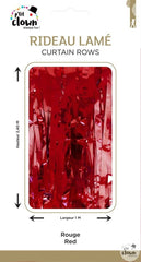 Rideau Lamé Rouge / Rideau Métallique Rouge / Rideau Décoratif / La Maison Du Déguisement