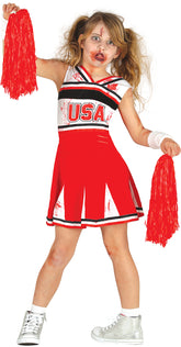 Déguisement Pom Pom Zombie Enfant / Costume Cheerleader zombie Enfant / La maison Du Déguisement