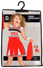 Déguisement Pom Pom Zombie Enfant / Costume Cheerleader zombie Enfant / La maison Du Déguisement