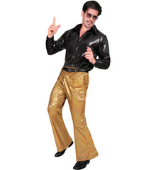 Pantalon Disco Or Hologramme / Pantalon Lamé Disco Doré / La Maison Du déguisement