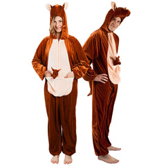Location Déguisement Kangourou peluche Adulte / Location Costume Combinaison Kangaroo / La Maison Du Déguisement
