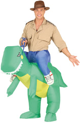 Déguisement Dinosaure Gonflable / Costume Explorateur Sur Dinosaure Gonflable / La Maison Du Déguisement