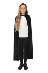 Cape Velours Avec Capuche Noir Enfant / La Maison Du Déguisement