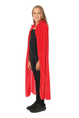 Cape Velours Avec Capuche Rouge Enfant / La Maison Du Déguisement