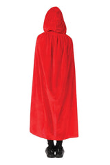Cape Velours Avec Capuche Rouge Enfant / La Maison Du Déguisement