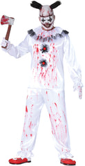 Déguisement Clown Fantôme Homme / Costume Bouffon Assassin Blanc / Costume Clown Blanc Zombie / La Maison Du Déguisement