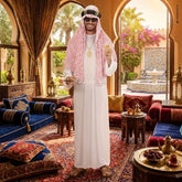 Déguisement Sheik Arabe Luxe / Costume Cheik Emir Arabe Luxe / La Maison Du Déguisement