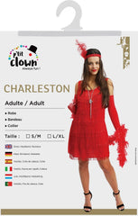 Déguisement Robe Charleston Rouge / Costume Charleston Rouge Année 20s / La Maison du Déguisement
