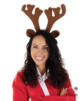 Serre-tête Rênes Noël / Cornes de Renne Marron / Cornes Cerf Marron / La Maison du Déguisement