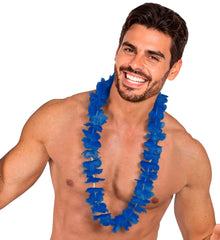 Collier Hawaïen Bleu Foncé / Collier Hawaï Bleu / La Maison Du Déguisement