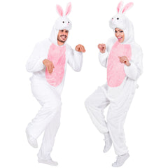 Location Déguisement Lapin Blanc Adulte / Location Costume Combinaison Bunny Blanc / La Maison Du Déguisement