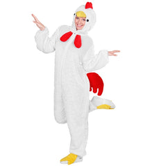 Location Déguisement Poulet Blanc Adulte / Location Costume Combinaison Poulet Blanc / La Maison Du Déguisement