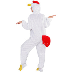 Location Déguisement Poulet Blanc Adulte / Location Costume Combinaison Poulet Blanc / La Maison Du Déguisement