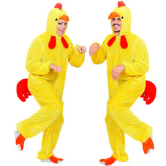 Location Déguisement Poussin Jaune Adulte / Location Costume Combinaison Poulet Jaune / La Maison Du Déguisement