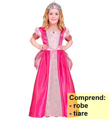 Déguisement Princesse Rose avec Diadème Enfant / Costume Princesse rose avec Diadème Enfant / La Maison Du Déguisement