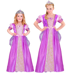 Déguisement Princesse Violet avec Diadème Enfant / Costume Princesse Violet avec Diadème Enfant / La Maison Du Déguisement