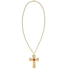 Croix Dorée BM / Collier Croix Or / chaîne Croix Or / La Maison Du Déguisement