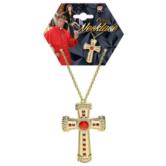 Croix Dorée BM / Collier Croix Or / Chaîne Croix Or / La Maison Du Déguisement