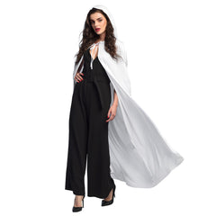 Cape Avec Capuche Blanche Femme / Cape Dusk Blanche à Capuche / La Maison Du Déguisement