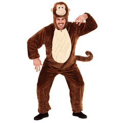 Location Déguisement Combinaison Douce Singe Marron Adulte / Location Costume Singe Marron BM / La Maison Du Déguisement