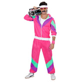 Déguisement Survêtement Années 80s Rose Homme / Costume Jogging année 80 Rose Homme / La Maison Du Déguisement