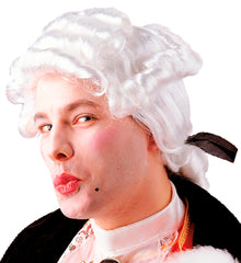 Perruque Marquis Casanova / Perruque Casanova Blanc / La Maison Du Déguisement