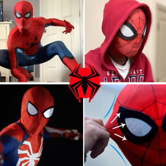 Masque Spiderman Rouge Luxe / Cagoule Super Héros Spiderman Luxe / La Maison Du Déguisement