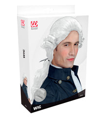 Perruque de Marquis Blanc / Perruque Duc Donatien Blanc / La Maison Du Déguisement