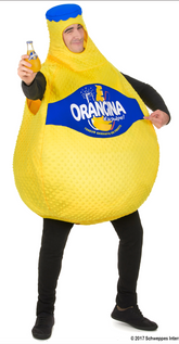 Déguisement Bouteille d’Orangina Jaune / Costume Bouteille d’Orangina Jaune / La Maison Du Déguisement