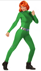 Déguisement Totally Spies™ vert Sam Femme / Costume Combinaison Espionne Vert / La Maison Du Déguisement