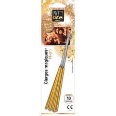 Cierges magiques Dore X10 / La Maison Du Déguisement