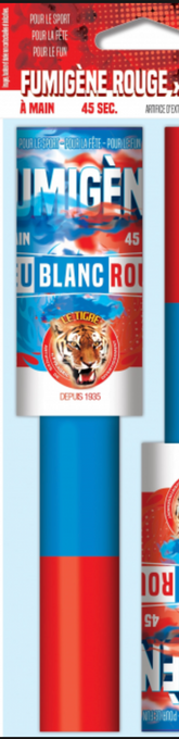 Fumigènes à Main Bleu Blanc Rouge / FUMIGENE A MAIN 45 SEC TRICOLORE / La Maison Du Déguisement
