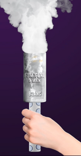 Fumigène à Main Blanc / FUMIGENE A MAIN 45 SEC BLANCE / La Maison Du Déguisement