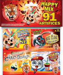 ASSORTIMENT HAPPY MIX F1 91 PETITS PETARDS / La Maison Du Déguisement