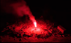Torche à main Rouge / FLAMME BENGALE ROUGE F1 40 SEC / LA MAISON DU DEGUISEMENT