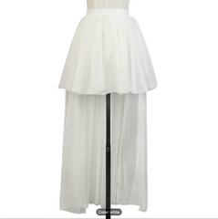 Tutu Femmes élégantes Blanc en tulle / Tutu Femmes élégantes résille Blanc / La Maison Du Déguisement