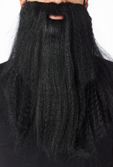 Barbe Longue Noir / Barbe Long Noir Ondulé / La Maison Du Déguisement