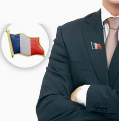 Broche France, Broche Drapeau Bleu Blanc Rouge / Broche Tricolore / La Maison Du Déguisement