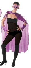 Set Cape Super Héros Violet Femme / Kit Cape Super-Héros Violet Femme / La Maison du Déguisement