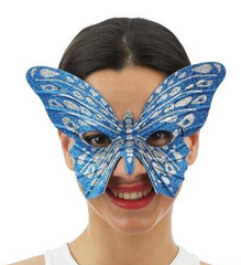 Loup Papillon Bleu / Masque Papillon / La Maison du Déguisement