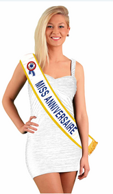 Echarpe Miss Anniversaire / La Maison Du Déguisement